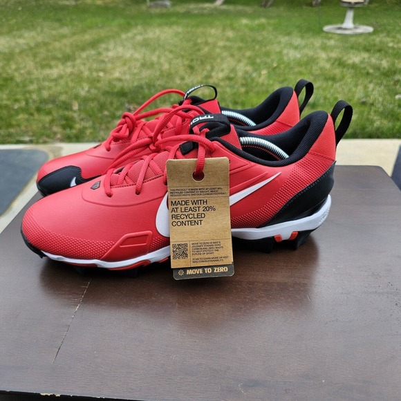 Nike Force Trout 9 Keystone Red White Baseball Cleats FB9728-600 Mens Size 11.5‎ - Picture 4 of 12